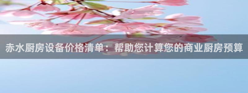 尊龙人生就是博AG旗舰厅：赤水厨房设备价格清单：帮助您计算您